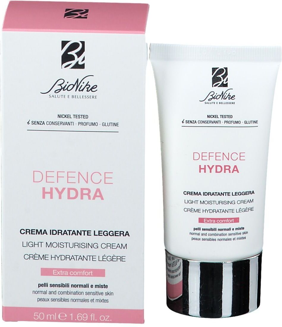 Bionike Defence Hydra Crema Idratante Leggera Pelle Normale e Mista 50 ml