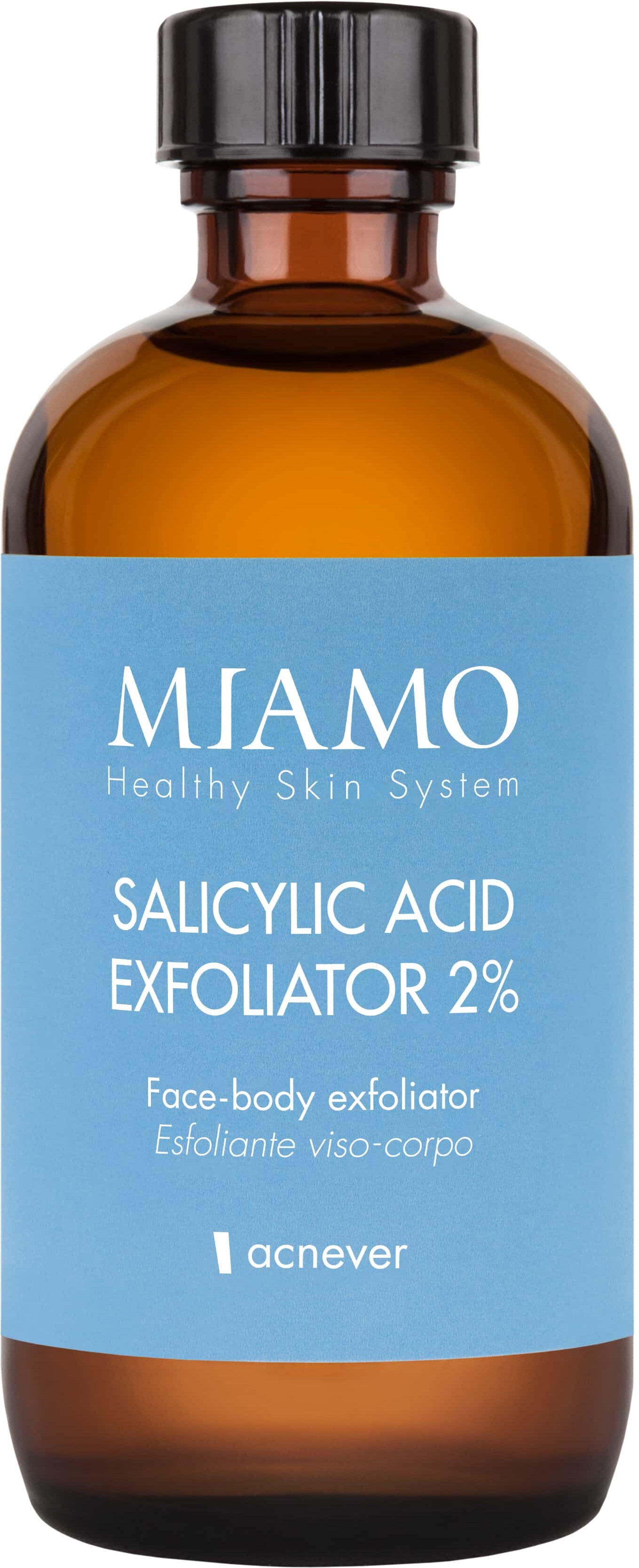 miamo Acnever Salicylic Acid Exfoliator 2% Esfoliante Viso e Corpo 120 ml