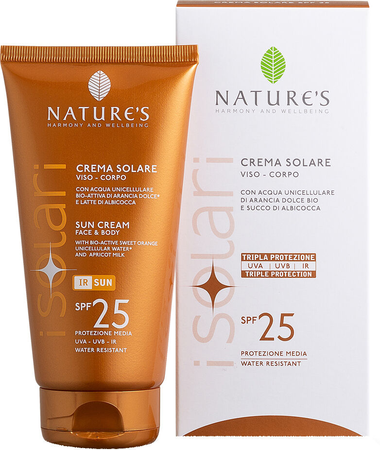 NATURE'S i solari crema solare viso e corpo spf 25 ir sun 150 ml