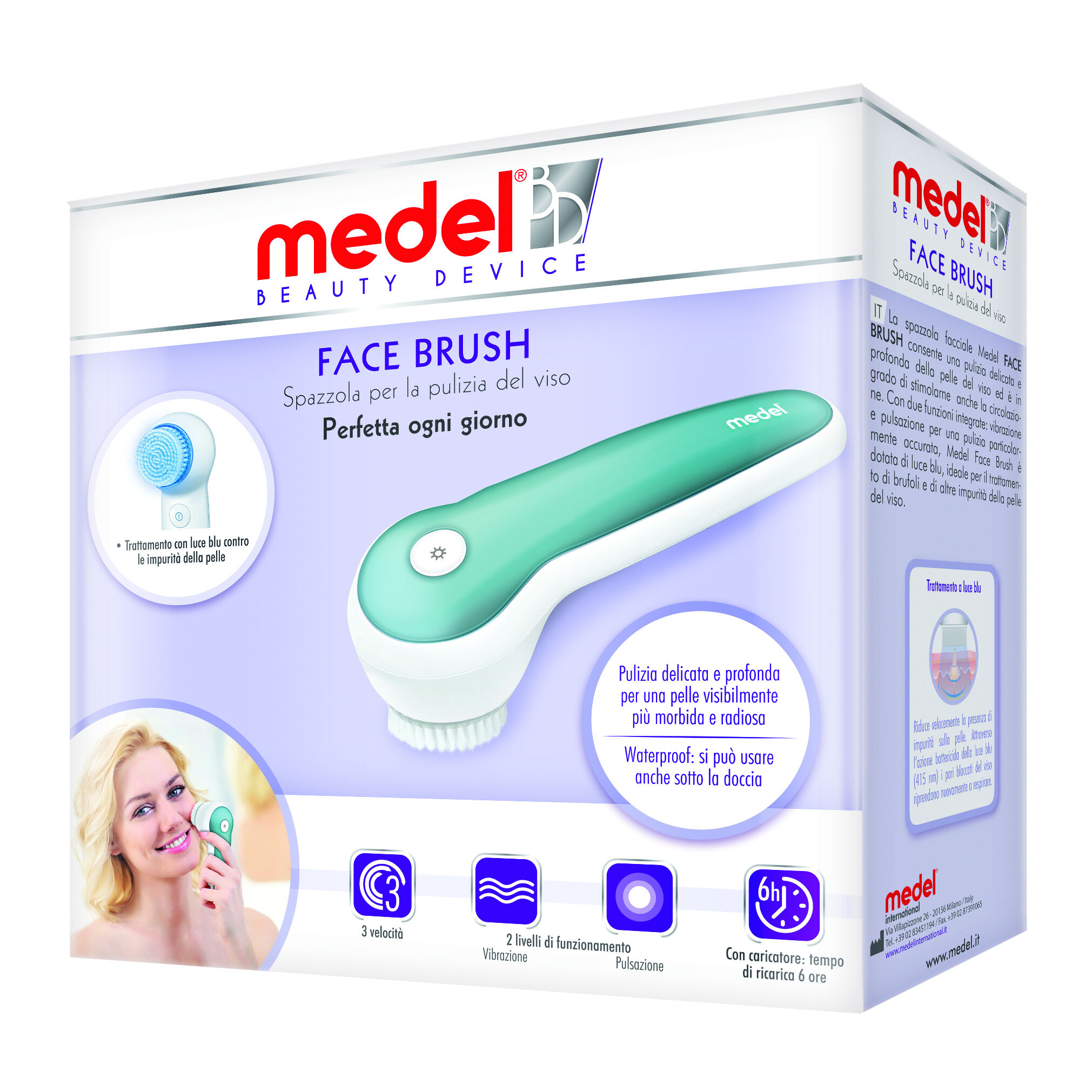 MEDEL beauty face brush spazzola facciale per il viso