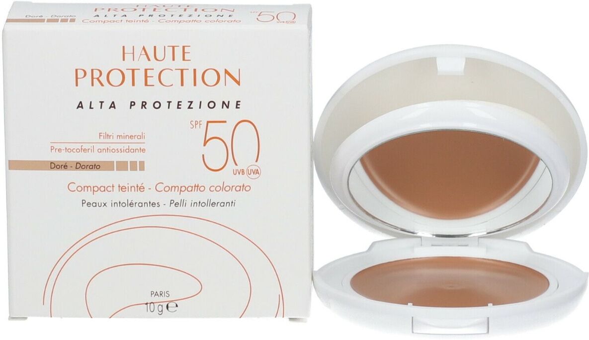 avene avène solare compatto colore dorato spf 50 protezione viso 10 g