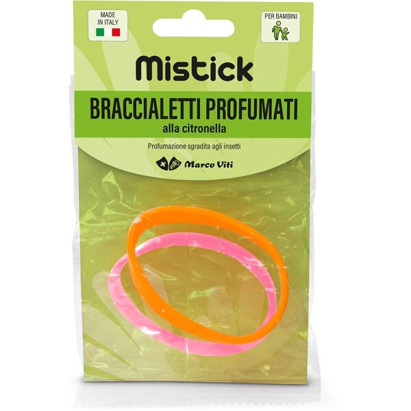 mistick braccialetti rosa + arancia 2 pezzi