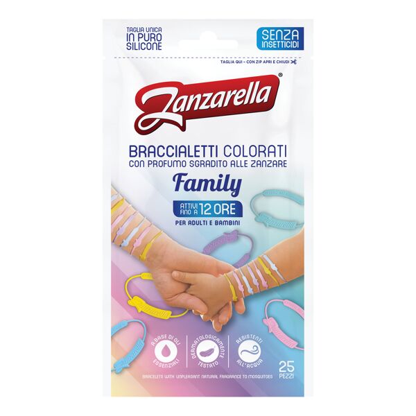 coswell spa zanzarella braccialetti family 25 pezzi