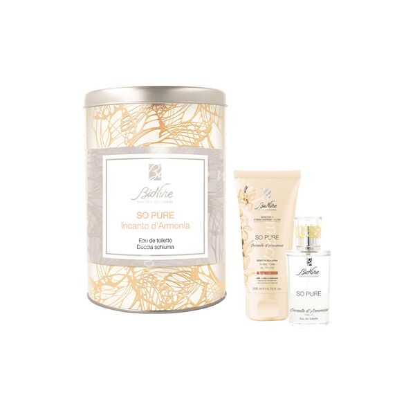 bionike so pure incanto d'armonia kit natale 2021 eau the toilette 50 ml doccia schiuma 200 ml