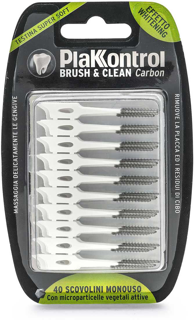 codefar srl plakkontrol brush & clean carbon 40 pezzi