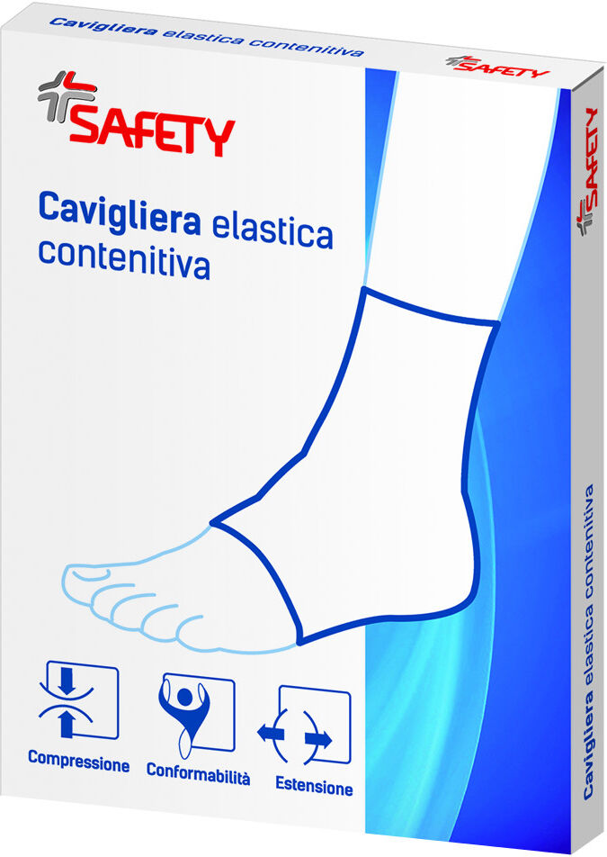 SAFETY Cavigliera ortopedica flexa colore ocra misura piccola 1 pezzo