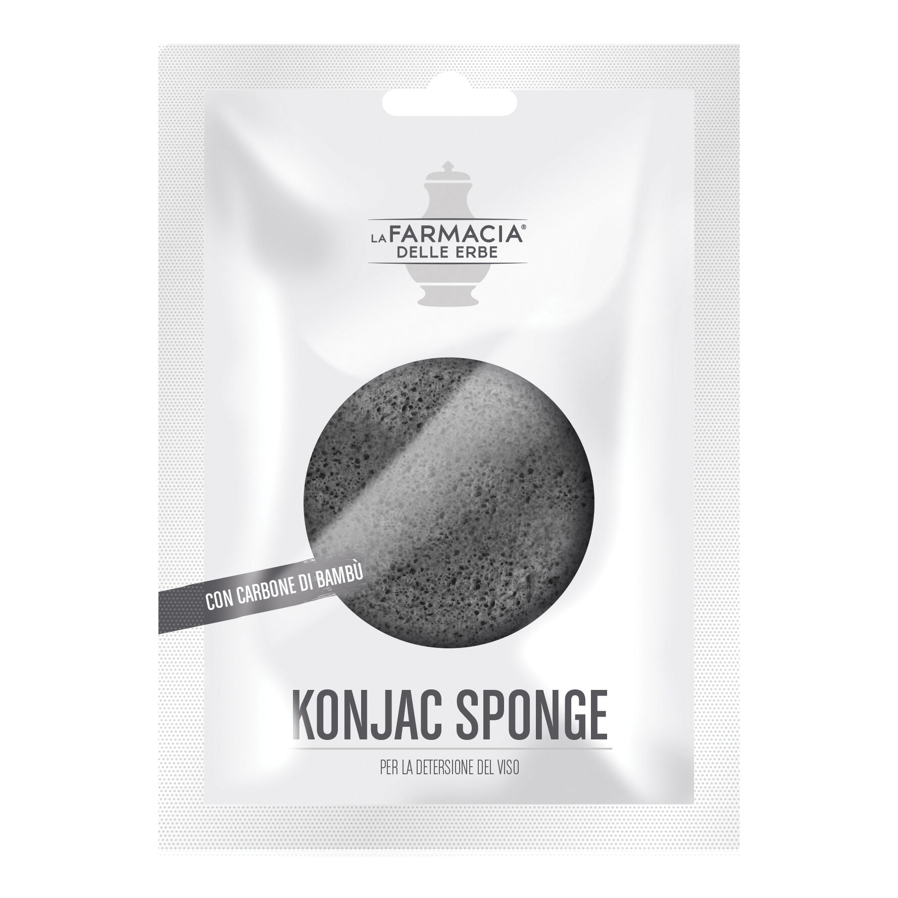 FARM. DELLE ERBE (DIV.COSWELL) Fde konjac sponge carbone bambu' 1 pezzo