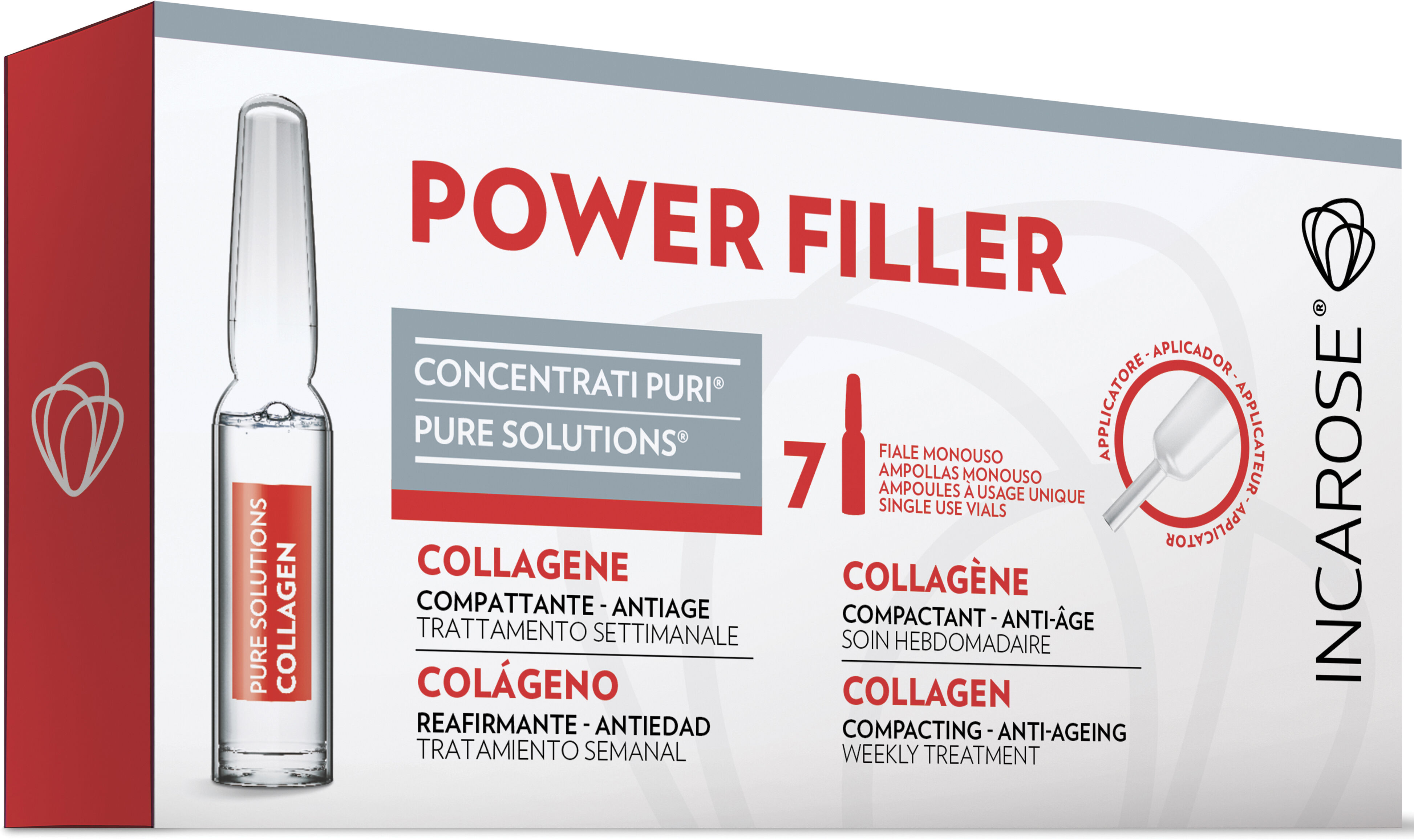 Incarose power filler collagene 7 fiale x 1,3 ml