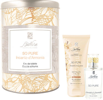 Bionike so pure incanto d'armonia kit natale 2021 eau the toilette 50 ml doccia schiuma 200 ml