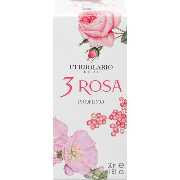 l'erbolario 3 rosa acqua profumo 50 ml