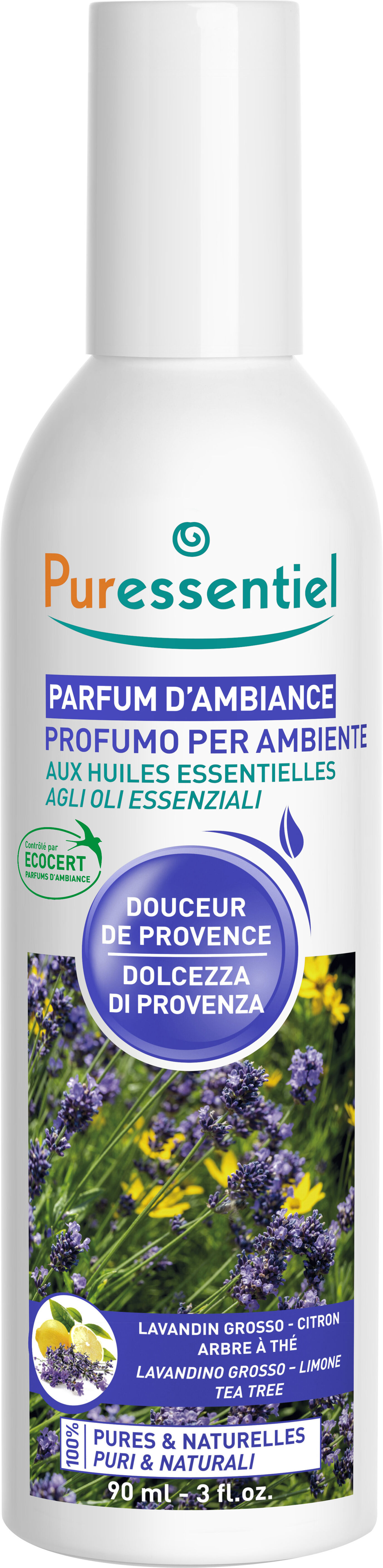 PURESSENTIEL profumo ambiente dolcezza provenza ecocert 90 ml