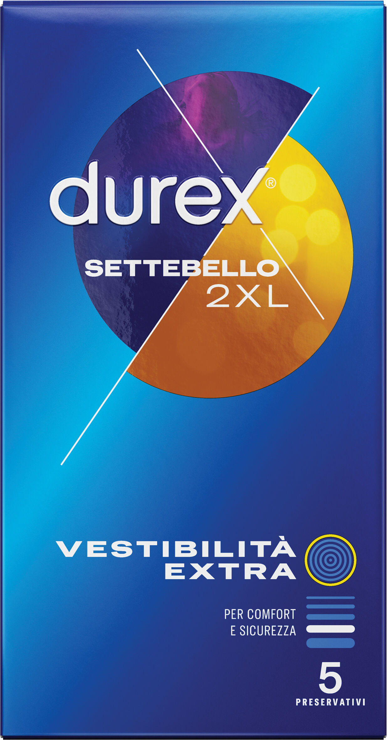 Durex Profilattico settebello 2xl 5 pezzi