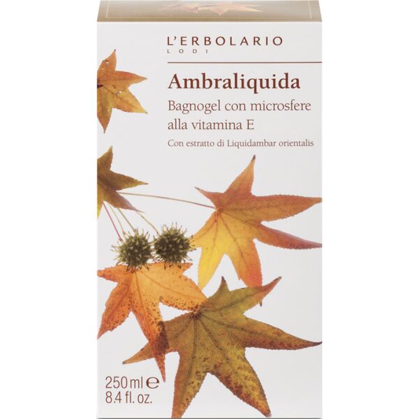 l'erbolario ambraliquida bagnogel microsfere vitamina e 250 ml