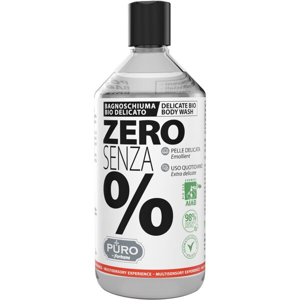 forhans puro bagnoschiuma bio delicato zero senza % 500 ml