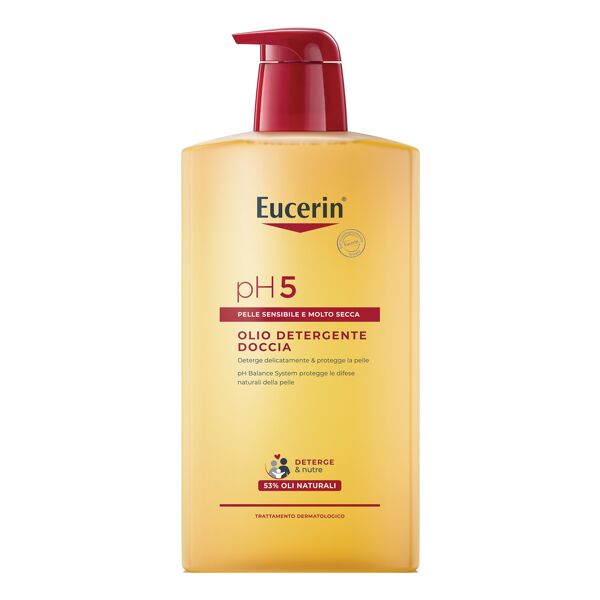 eucerin olio detergente doccia ph 5 per pelle secca 1l