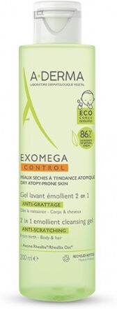 a-derma exomega control gel 2in1 200 ml