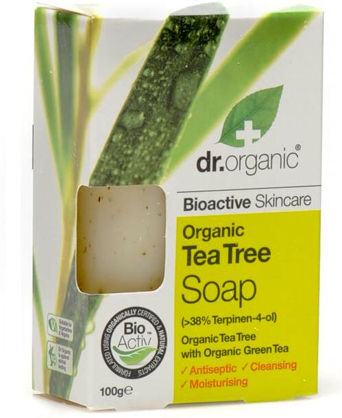 optima naturals srl dr organic tea tree soap saponetta 100 g