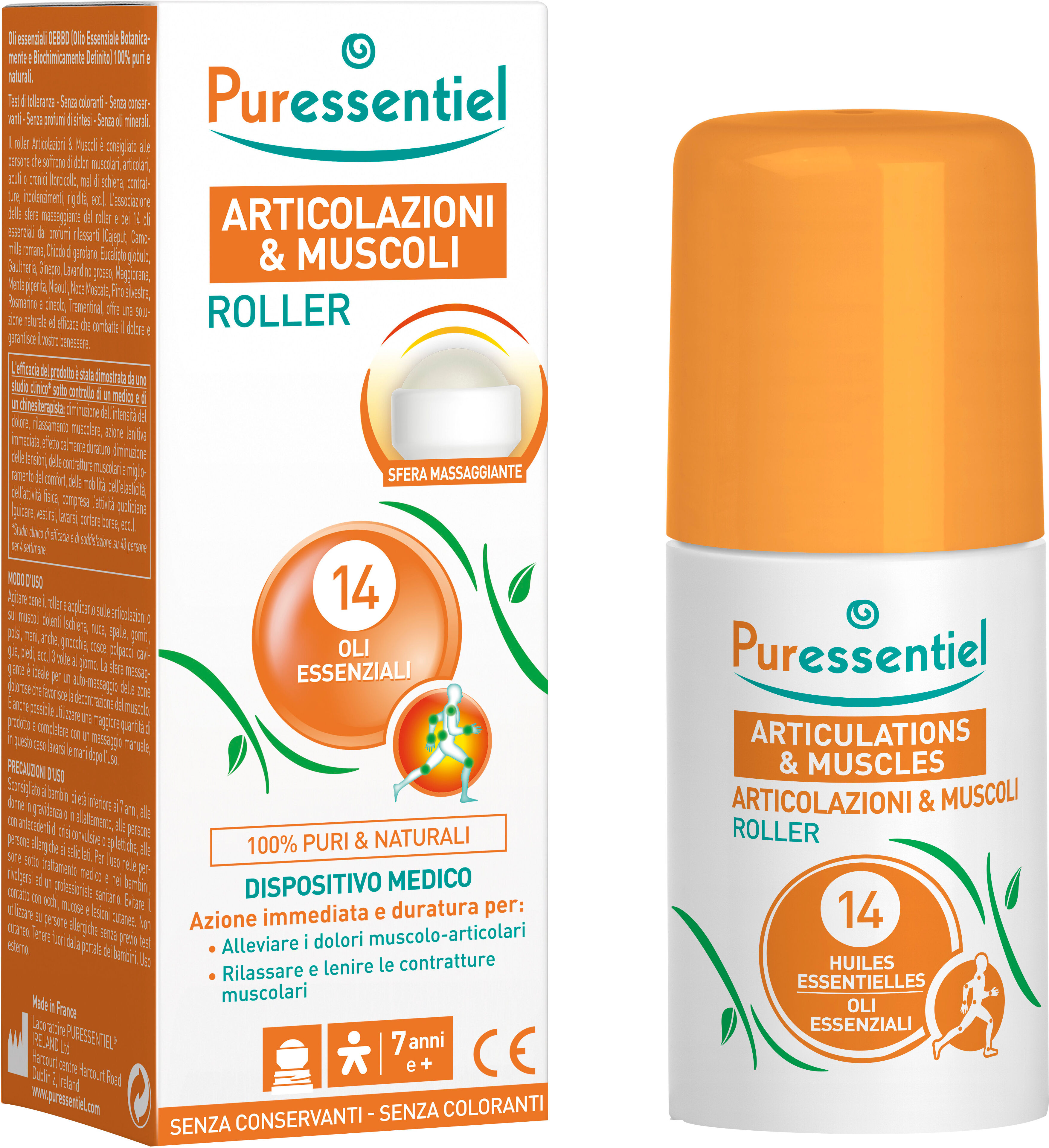 puressentiel roller articolazioni muscoli 75 ml