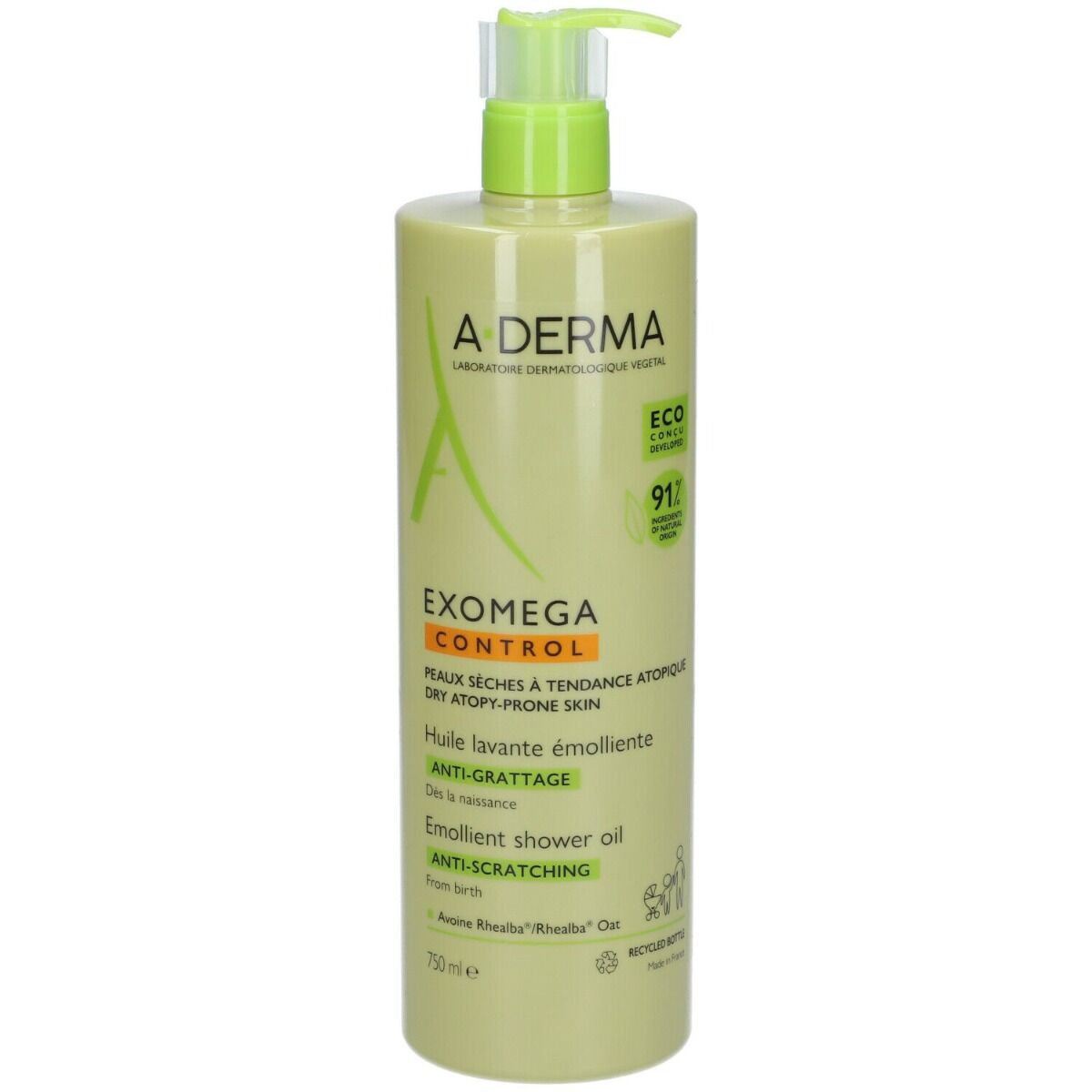 A-DERMA Exomega Control Olio Lavante Per Pelle Secca e a Tendenza Atopica 750 ml