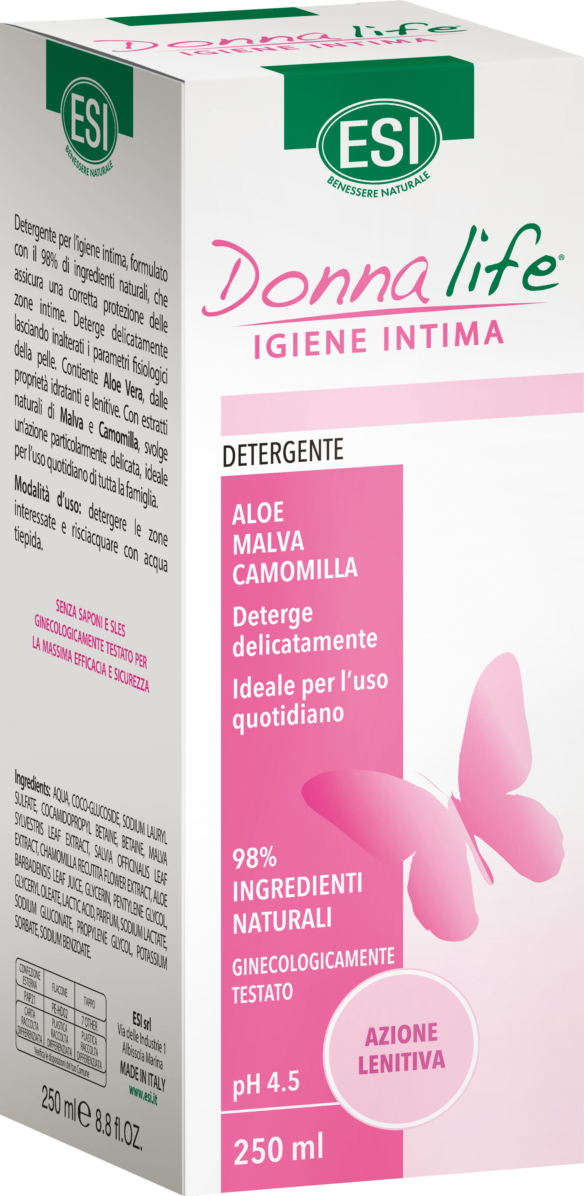 ESI donna life detergente intimo lenitivo 250 ml