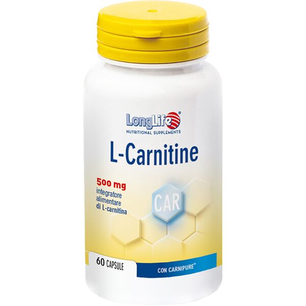 long life longlife l-carnitine 60 cps