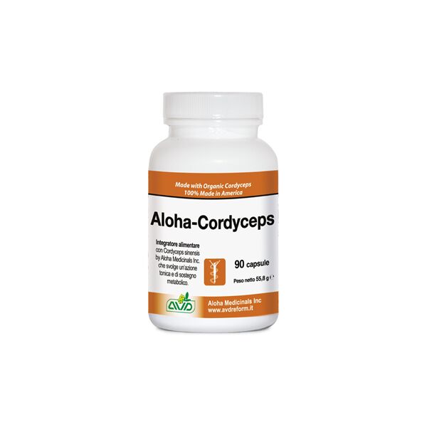 aloha cordyceps 90 cps a.v.d. energetico naturale e supporto alla resistenza