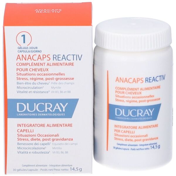 ducray anacaps reactiv integratore per capelli 30 compresse