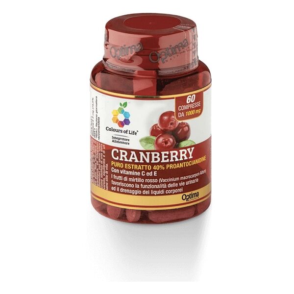 colours of life optima cyst-cranberry integratore benessere vie urinarie 60 compresse
