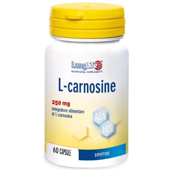 long life longlife l-carnosine 60 cps