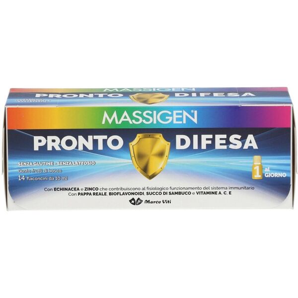 marco viti massigen pronto difesa integratore supporto difese immunitarie 14 flaconcini 10 ml