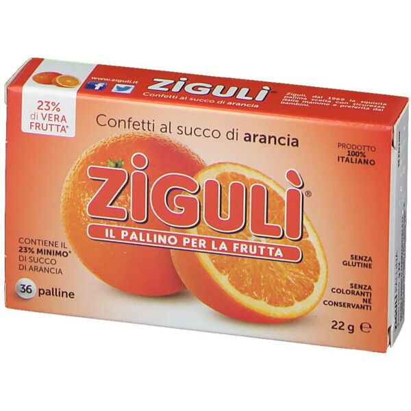 ziguli' zigulì arancia blister 36 palline 22 g