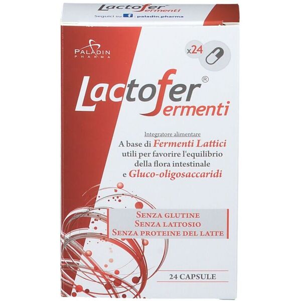 paladin pharma spa lactofer fermenti integratore flora microbica intestinale 24 capsule