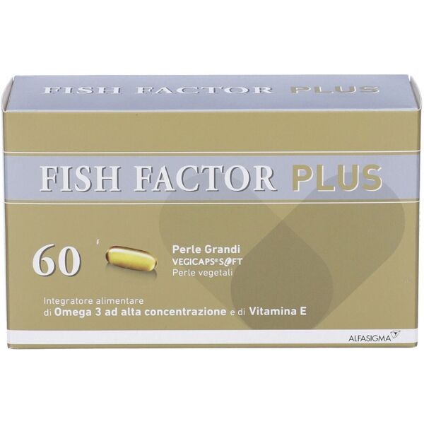 alfasigma fish factor fish factor plus integratore omega 3 60 perle grandi