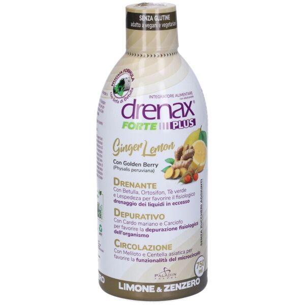 drenax forte plus ginger & lemon integratore drenante e depurativo 750 ml