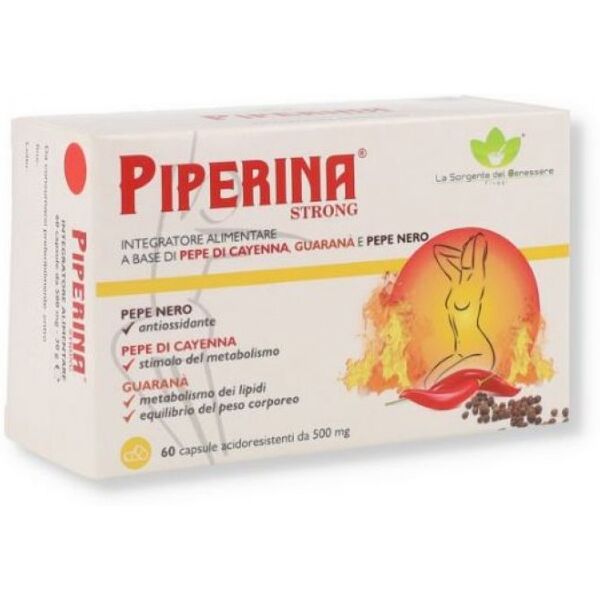 la sorgente del benessere srl piperina strong 60 capsule