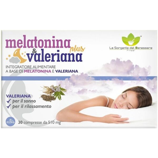 la sorgente del benessere srl melatonina plus valeriana 30 compresse