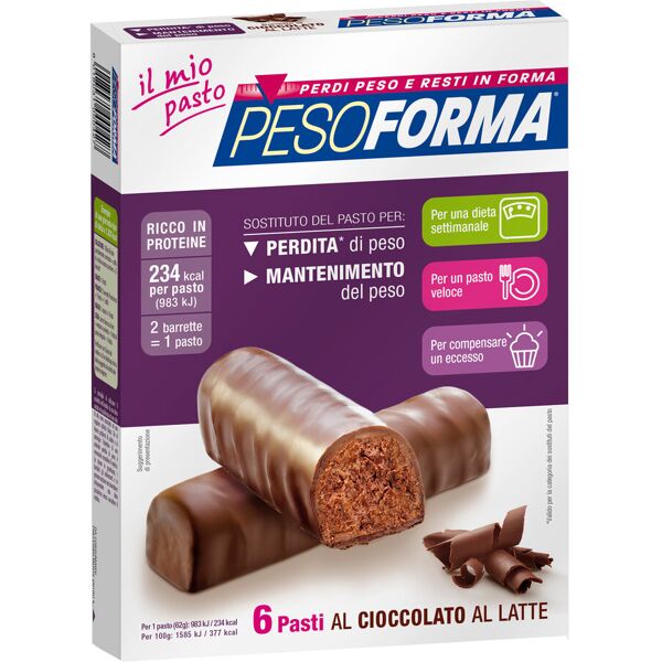 pesoforma barretta cioccolato latte 12 x 31 g