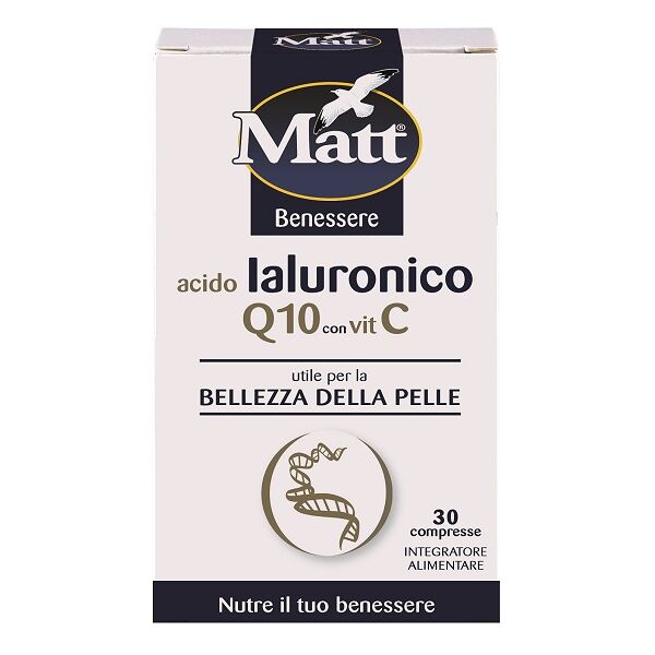 a&d spa gruppo alimentare diet matt benessere acido ialuronico q10 con vitamina c 30 compresse