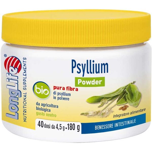 long life longlife psyllium bio powder 180 g