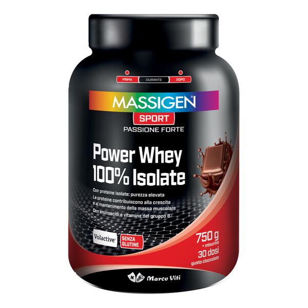 marco viti farmaceutici spa massigen sport power whey isolate cioccolato 750 g