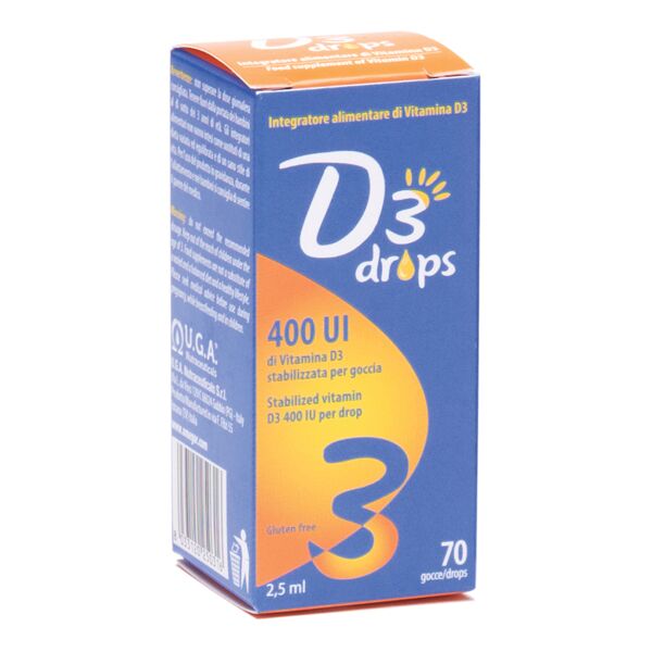 u.g.a. nutraceuticals srl d3 drops 400 ui flaconcino 2,5 ml