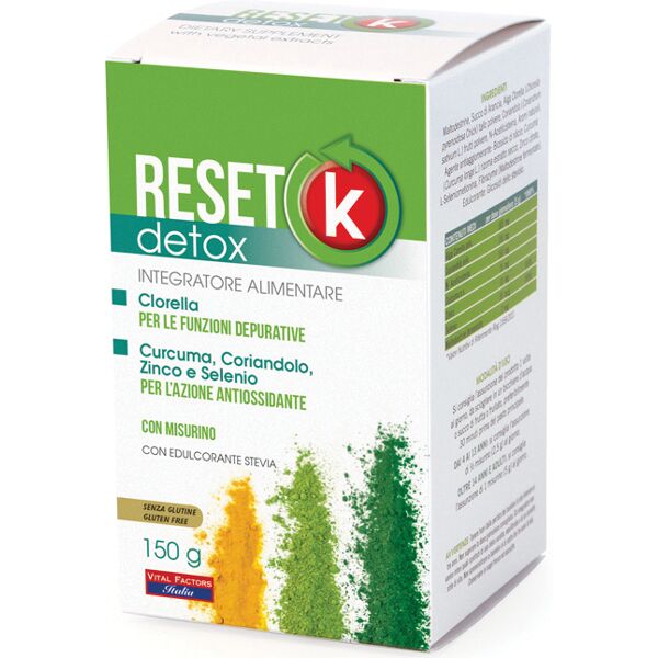 vital factors italia srl reset k detox 150 g