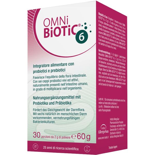 institut allergosan gmbh omni biotic 6 barattolo 60 g