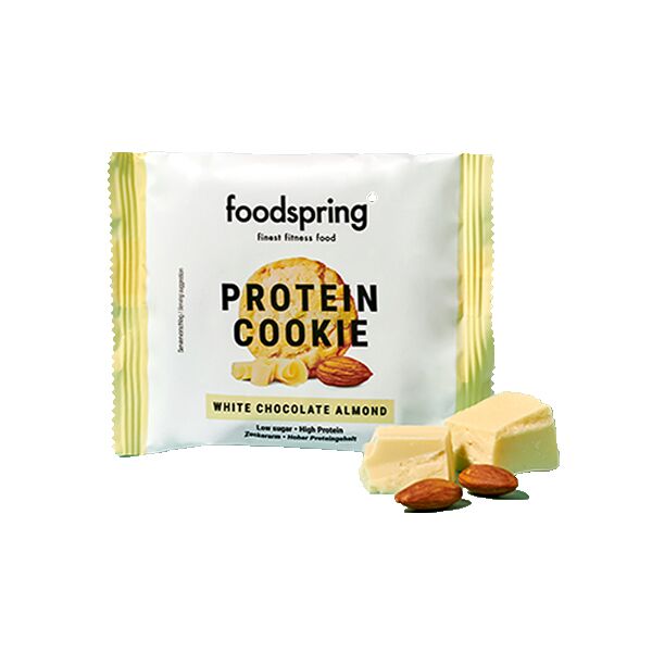 foodspring protein cookie cioccolato bianco e mandorla 50 g