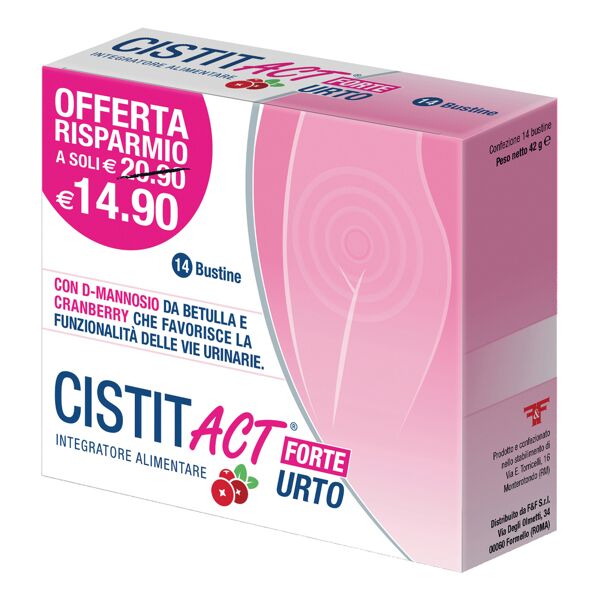 codefar srl cistit act forte urto 14 bustine