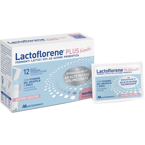 montefarmaco otc spa lactoflorene plus bimbi 12 bustine