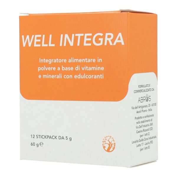 abros well integra 12 stick pack da 5 g