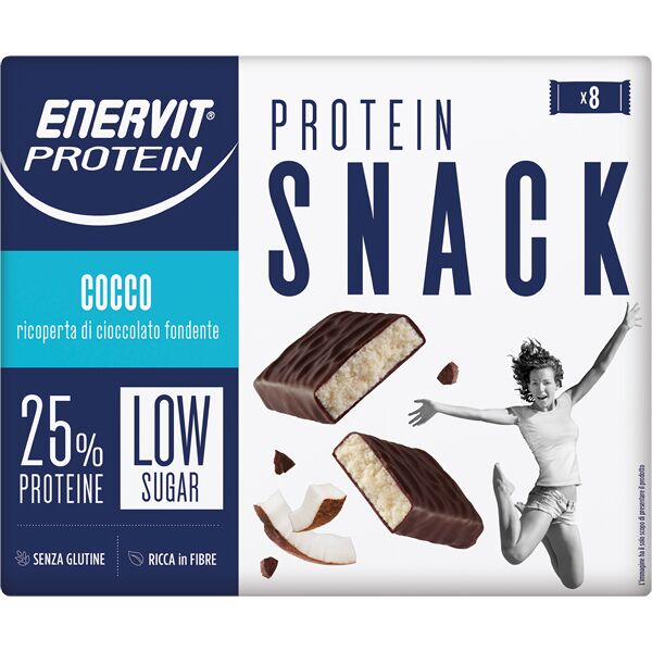 enervit protein snack cocco low sugar astuccio 8 x 27 g