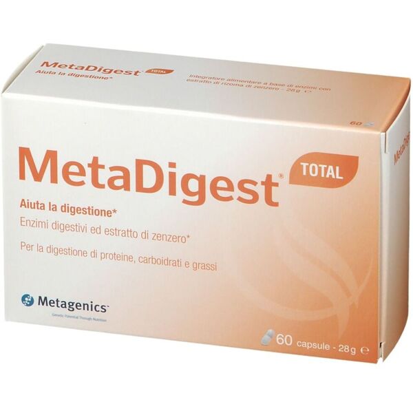 metagenics metadigest total integratore per la digestione 60 capsule