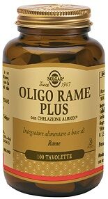 solgar oligo rame plus 100 tavolette